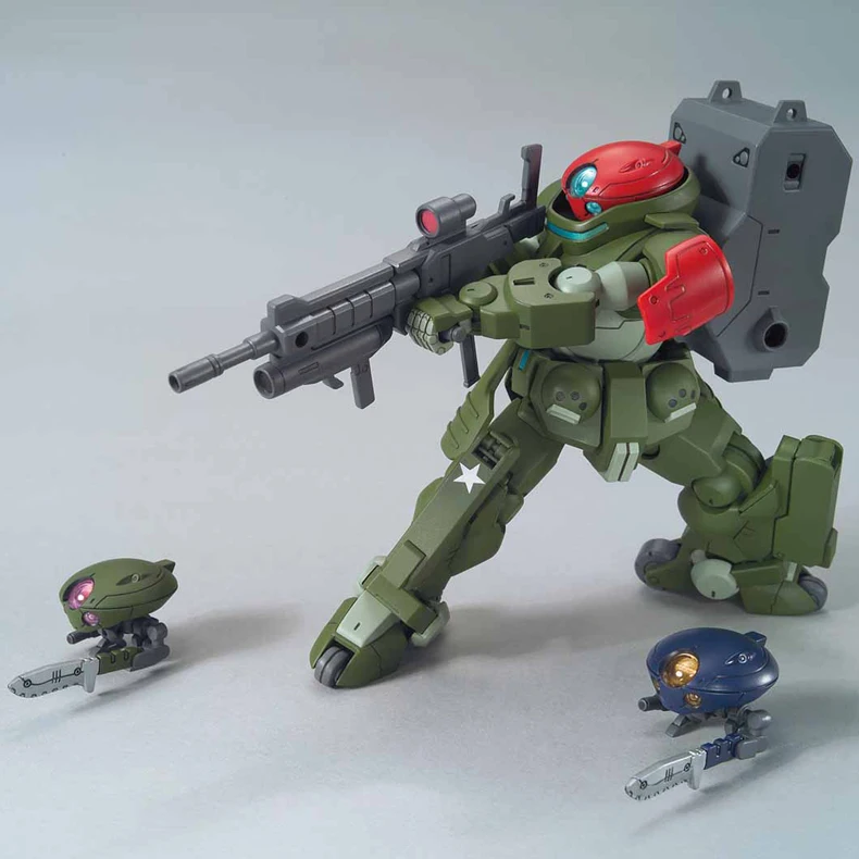 Японские Аниме Бантай HG 1/144 гундамские строители #03 Гримуар Красный берет