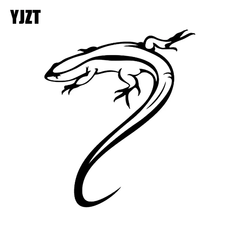 

YJZT 11.6*13.7CM Funny Reptile Lizard Decor Car Stickers Vinyl Accessories Silhouette C12-1155