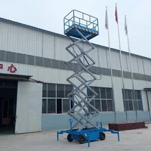 Китайский переносной гидравлический ножничный рабочий подъемник