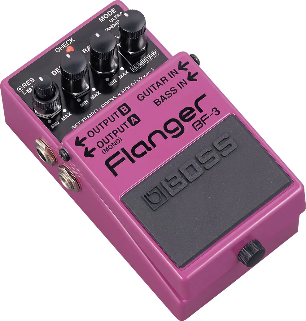 Boss Bf 3 Audio Flanger Pedal For Guitar And Bass With Momentary Mode Tap Tempo And Ultra And Gain Pan Modes Guitar Parts Accessories Aliexpress