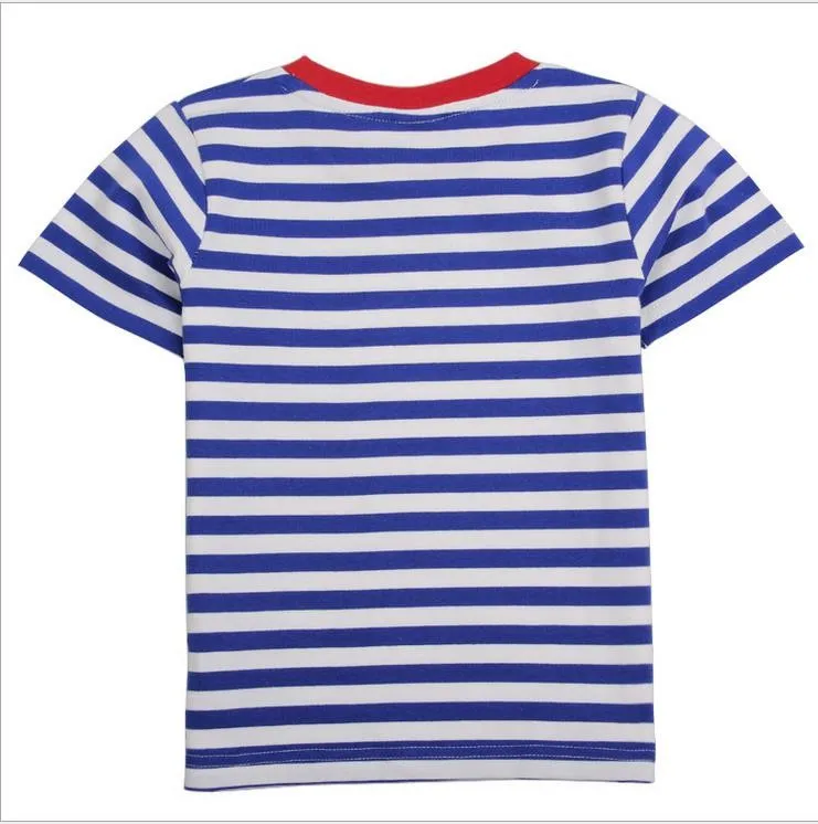 Nova детские футболки Детская пиратская одежда с рисунком "Джек и Нетландия" Одежда из хлопка Футболки с коротким рукавом для мальчиков