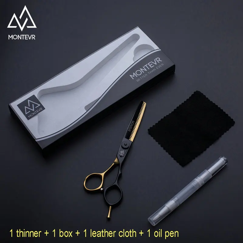 Японский дизайн, парикмахерские ножницы, Профессиональные Парикмахерские ножницы - Цвет: Gold oil pen set T