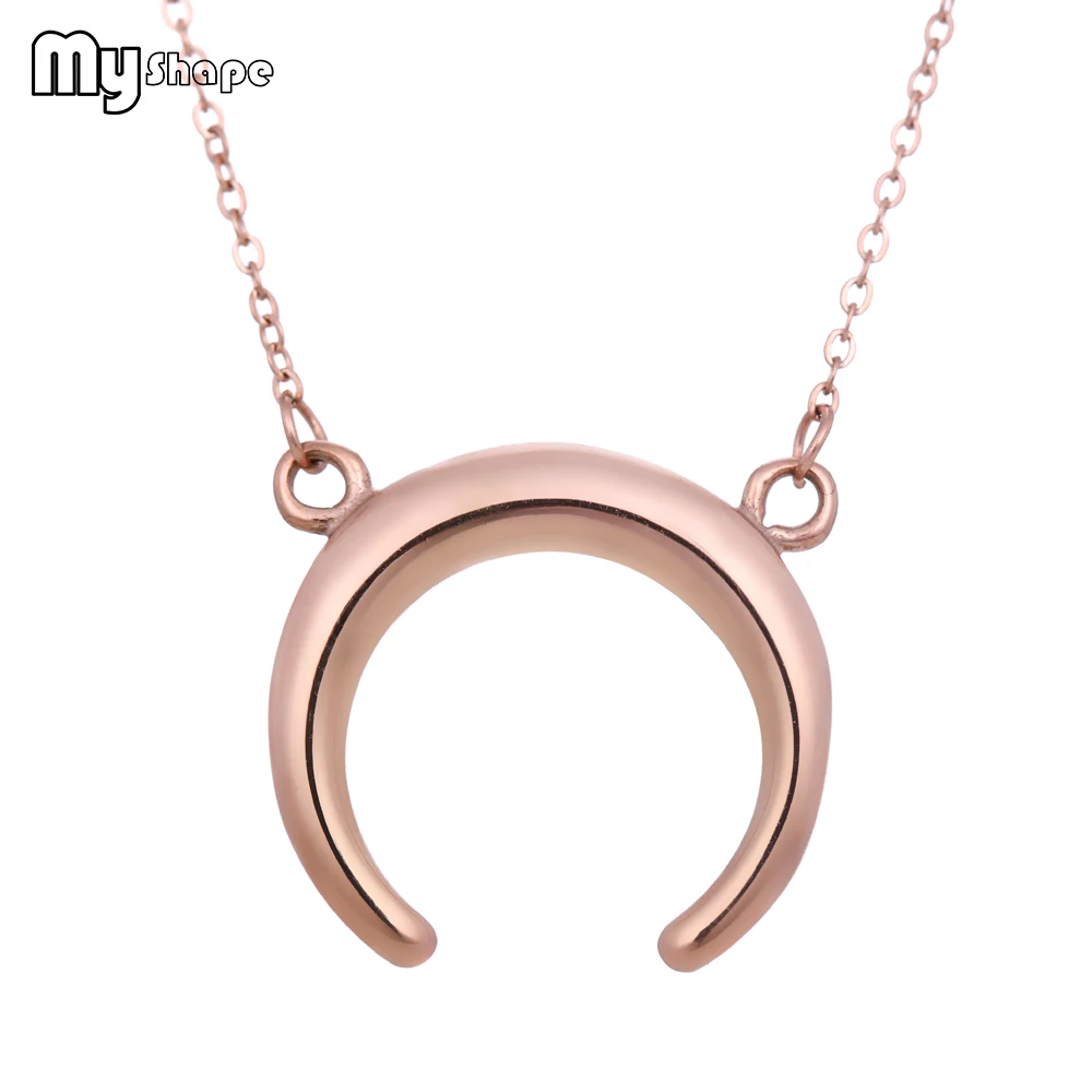 Ожерелье с подвеской My Shape Moon металлическое модное золотистое искусственное