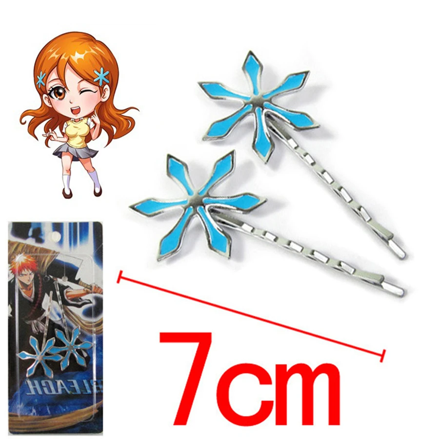 

Anime Bleach Inoue Orihime Hairpin Headwear Cosplay Accessories 1 pair