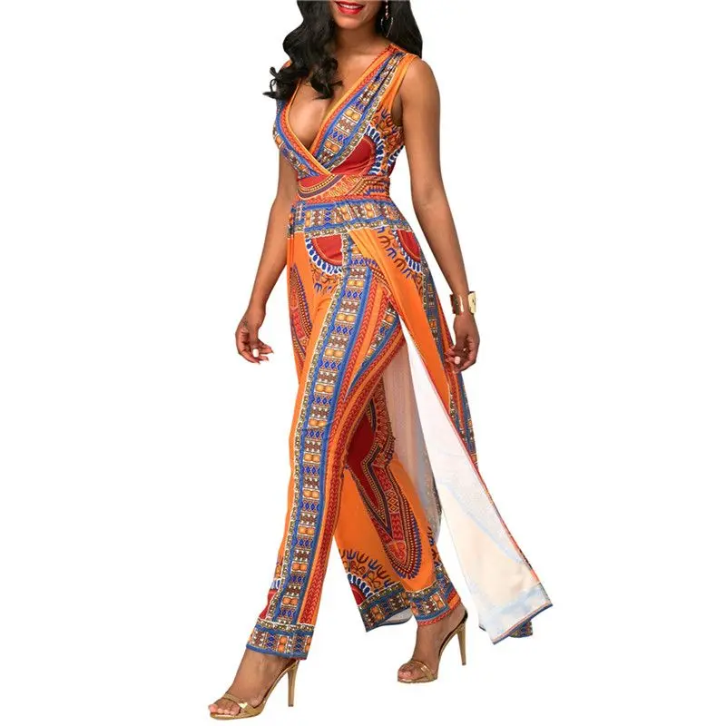 dashiki jumpsuit plus size