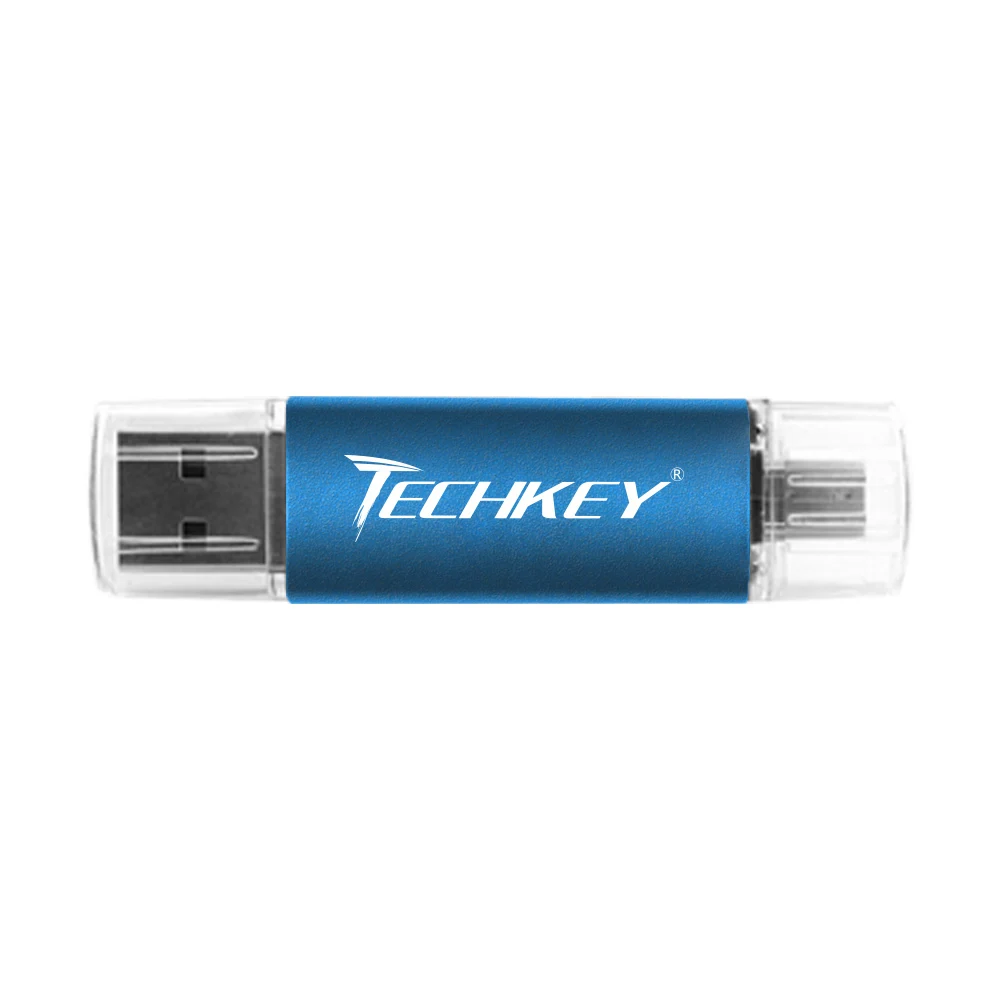 Смартфон, планшет, ПК, USB флеш-накопитель, 64 ГБ, флеш-накопитель, OTG 32 ГБ, 16 ГБ, 8 ГБ, 4 Гб, usb накопитель, карта памяти, usb 2,0, флешка - Цвет: DEEP BLUE