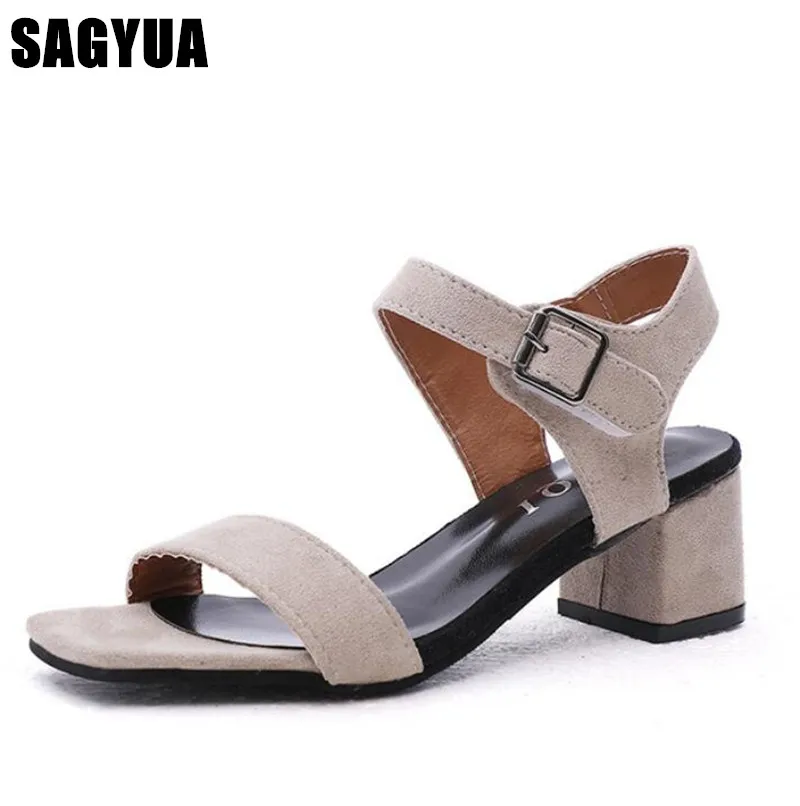 SAGYUA/Женская обувь коллекция 2019 года Летние сандалии гладиаторы женские