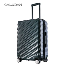 CALUDAN Новая мода 2" 24" 26''2" чемодан на колесиках для путешествий чемодан с колесиками ABS+ PC чемодан вращающийся багажник