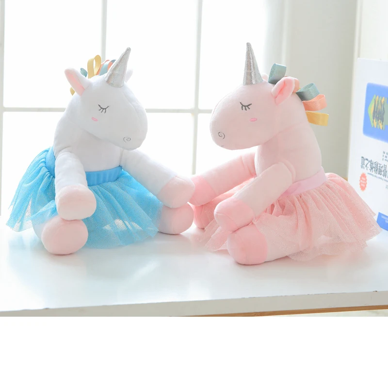 30*20 см Kawaii, балетный Единорог, плюшевые игрушки, чучело, лошадь, игрушки для детей, детская мягкая кукла, домашний декор, подарок для влюбленных на день рождения