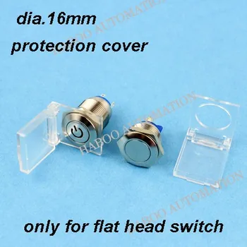 

20pcs/lot for HABOO 16mm metal switch cover protetion function light switch cover push button switch protective cover
