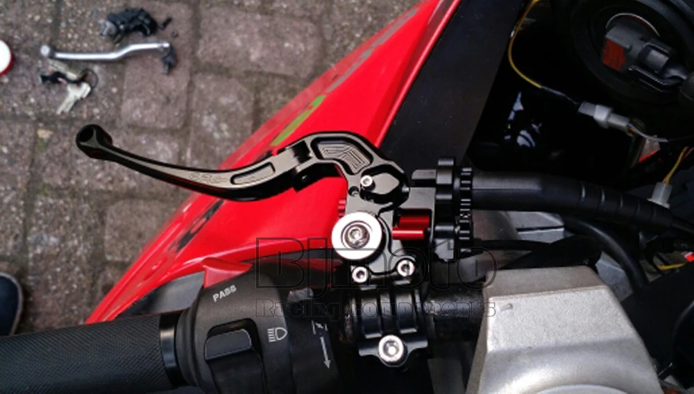 BJMOTO 22 мм 7/" Руль с ЧПУ Алюминиевый Складной трюк рычаг сцепления тормозной рычаг для Honda Yamaha Kawasaki Suzuki KTM