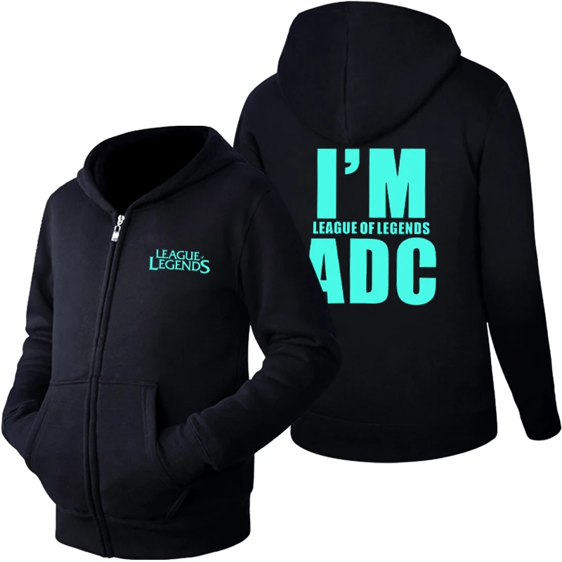 Luminous ADC Злой клоун Серебристые личности принести написанные слова комиксов флуоресценции увеличить Подпушка Для мужчин и Для женщин даже шляпа пальто кардиган - Цвет: Luminous ADC