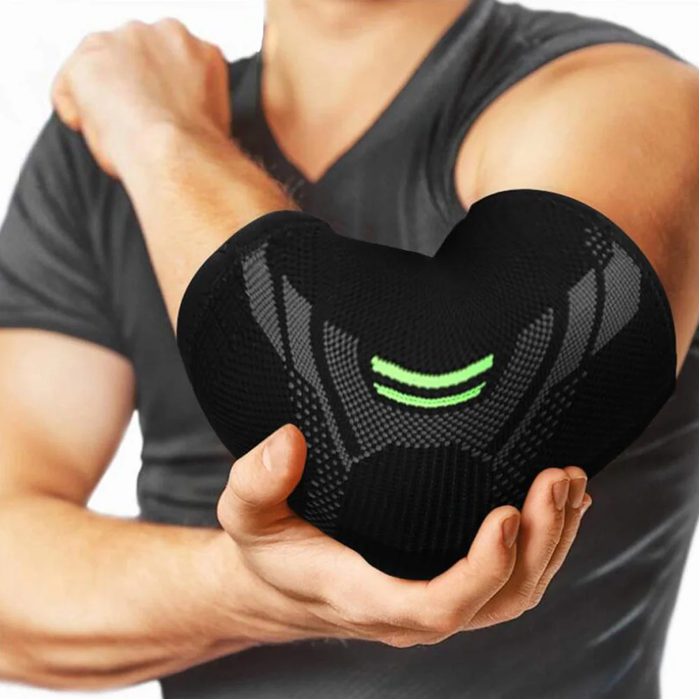 2 PCS Elbow Brace Compression Support Elbow Sleeve Pad for Tendonitis Tennis Basketball Volleyball Elbow Protector Reduce Pain