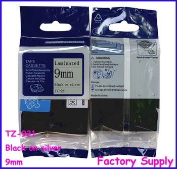 

LEDEOU For Brother Tze921 9mm Tze Tz 9mm Tze Tz 921 Tz-921 Tz921 Tze-921 P-touch Label Maker Printer Tze Tape 9 mm Ptouch Labels