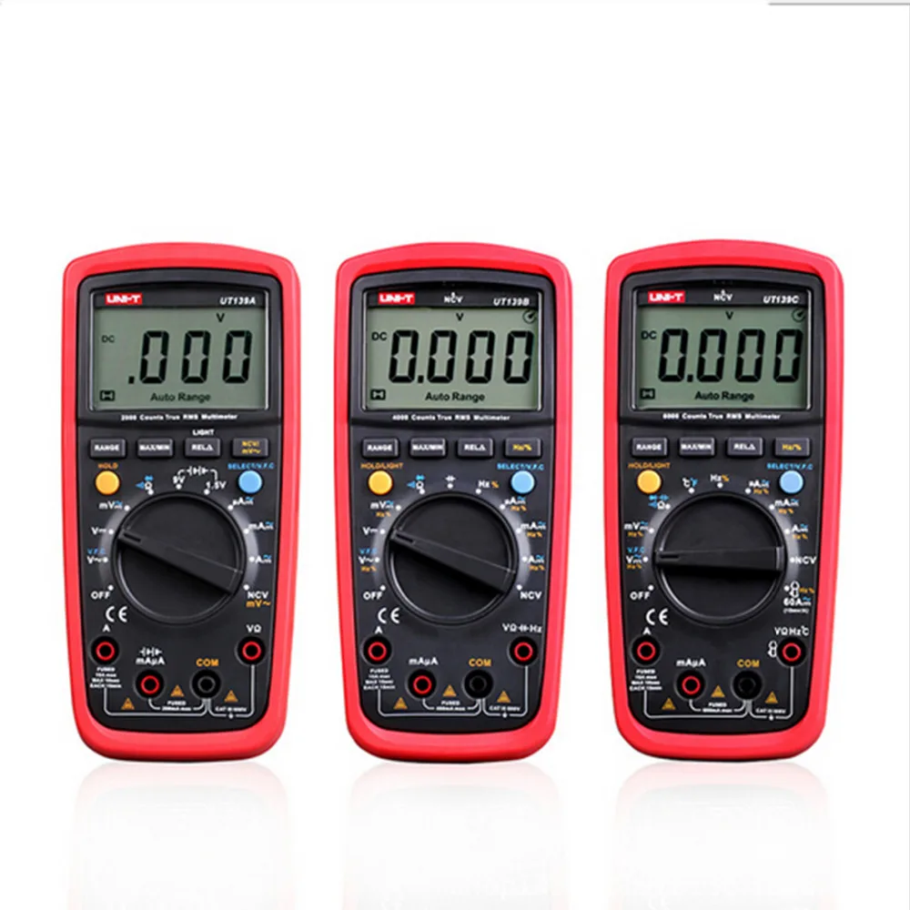UNI T Цифровой мультиметр UT139A UT139B UT139C true rms ac/dc напряжение тока ЖК дисплей