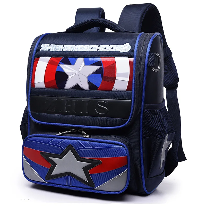

2019 New Nylon School Bags For Boys Waterproof Backpacks Kids Ironman Book Bag Kids Shoulder Bag Satchel Knapsack Bolsa Menina