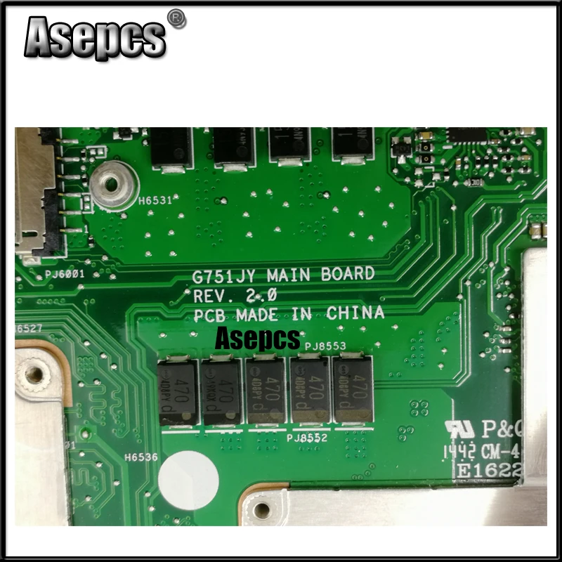 AsepcsROG G751JY материнская плата для ноутбука ASUS G751JY G751JT G751JL G751J G751Tested Оригинал материнская плата I7-4750HQ SR18J GTX980-4GB