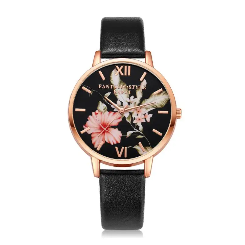 Женские модные часы с кожаным ремешком, аналоговые кварцевые круглые наручные часы,, розовое золото, стальной ремешок, кварцевые женские часы, relogio A40
