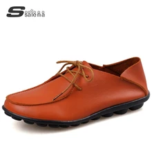 В винтажном стиле; обувь из натуральной кожи женская обувь высокого качества из натуральной кожи; женская обувь на плоской подошве; консервативный стиль; Туфли-оксфорды; модные водонепроницаемые Мокасины B224