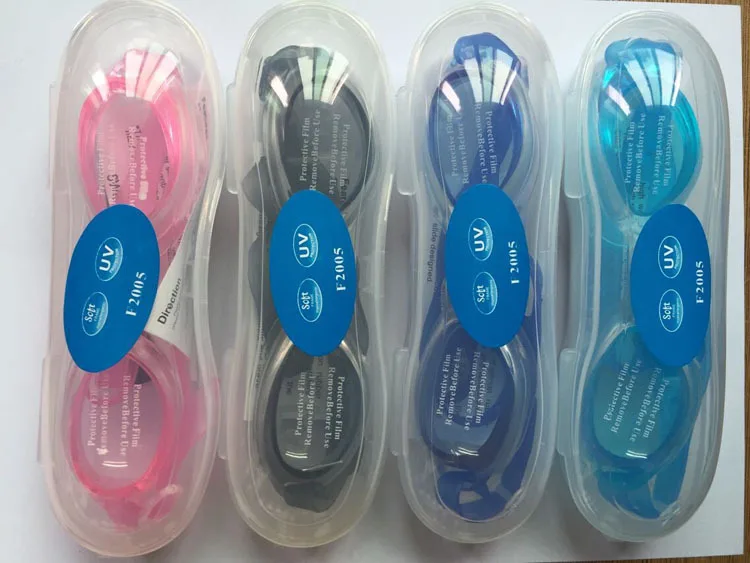 Venta caliente impermeable Anti niebla UV profesional niño color lentes buceo Gafas de natación Gafas Natacion