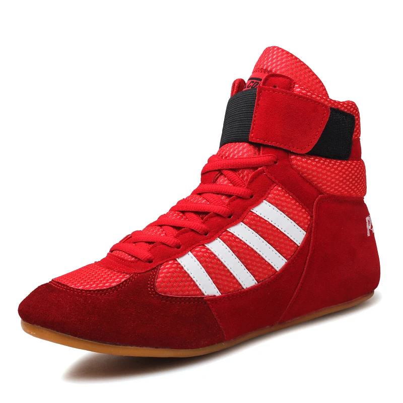 Professional Boxing Wrestling Shoes Rubber Outsole Breathable Combat