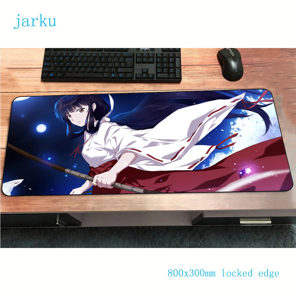 Inuyasha коврик для мыши геймер Мода 800x300x2 мм notbook коврик для мыши игровой коврик большой 3d коврик для мыши стол для компьютера padmouse коврики