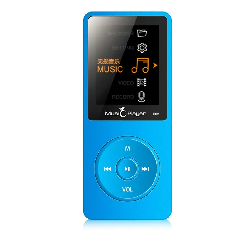 IQQ X02 8GB MP3 Music Player 1.8 Inch Screen 30h lossless sound, Support up to 64GB Micro SD Card Gold Built in Speaker FM Ebook (5)