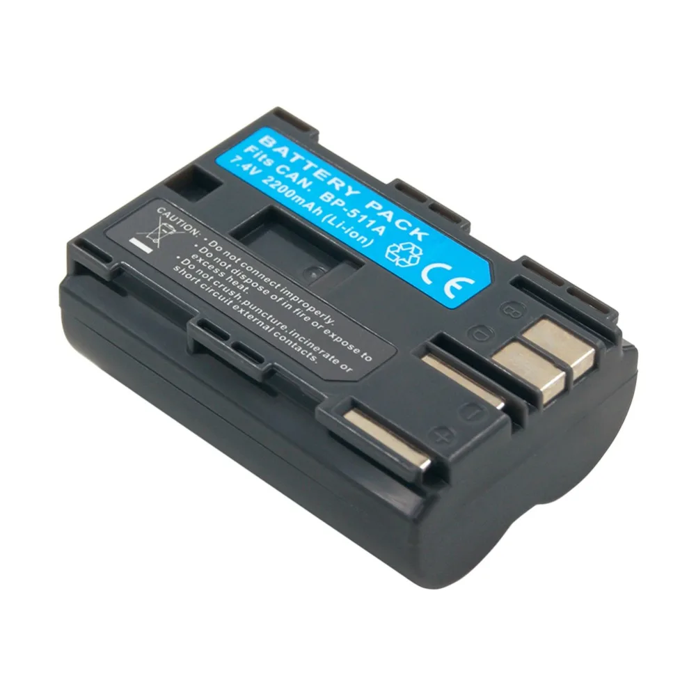 BP511A BP-511 BP-511A BP511 Перезаряжаемые Камера Батарея 7,4 V литий-ионный аккумулятор для цифровой однообъективной зеркальной камеры Canon EOS 300D 5D 20D 30D 50D 40D 10D PowerShot G1 pro1