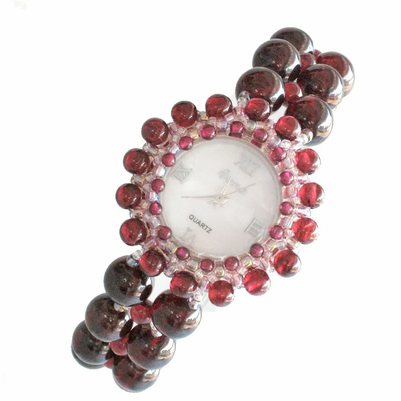 

2020 Limited 19 Years Of The New Women's Watch Natural Wine Red Garnet Bracelet Gift Jewelry Shop Supplies
