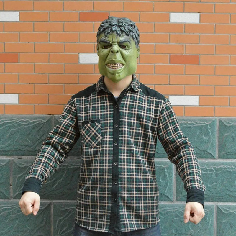 

Wholesale Avengers Hulk Adult Latex Mask Cosplay Costumes Masks Full Face Helmet Halloween Hulk Masks