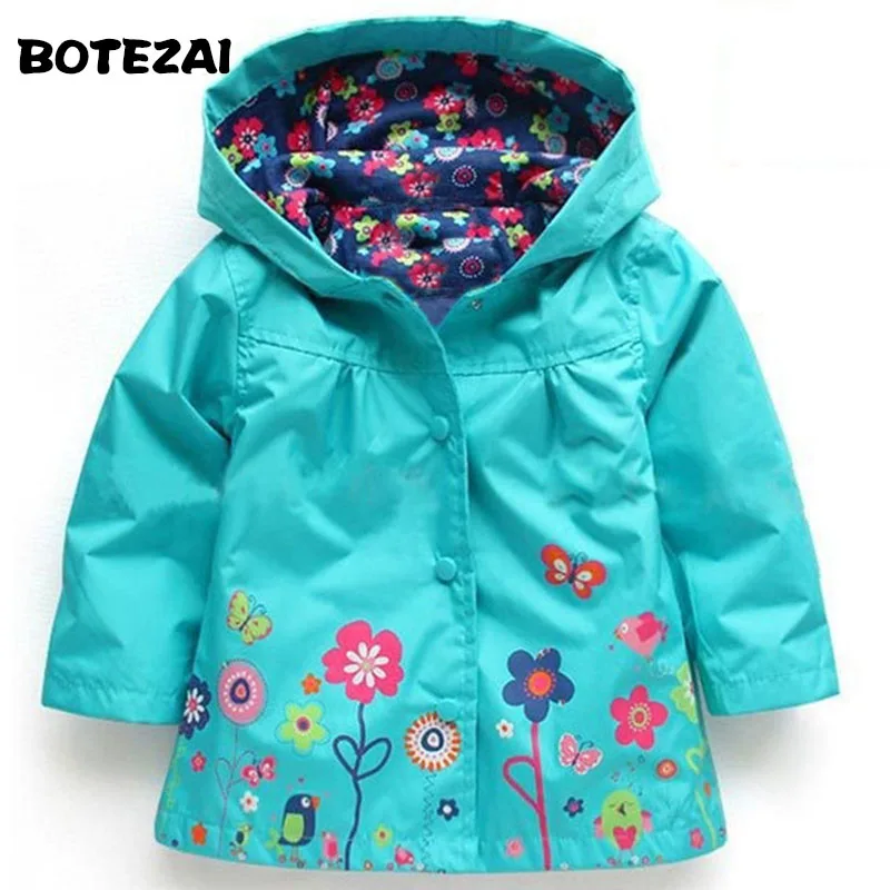 Куртка с капюшоном для мальчиков куртка для девочек пальто для девочек зимние пальто и верхняя одежда для детей весенне-осенний модный детский дождевик одежда
