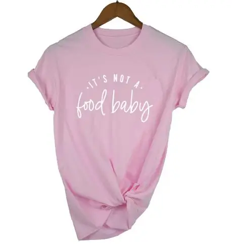 OKOUFEN انها ليست الغذاء الطفل تي شيرت الحمل إعلان قميص جديد أمي الحوامل النساء أعلى المحملة عارضة قصيرة الأكمام T قميص OKOUFEN انها ليست الغذاء الطفل تي شيرت الحمل إعلان قميص جديد أمي الحوامل النساء أعلى المحملة عارضة قصيرة الأكمام T قميص