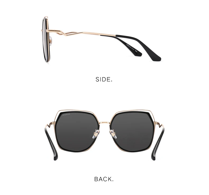 Женские модные солнцезащитные очки PARZIN, бренд-дизайн ретро металлическая большая оправа, качественные поляризованные солнцезащитные очки, очки для вождения новые
