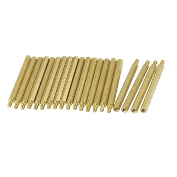 

FDDT- 20 Pcs M3 Male x M3 Female Hexagonal Thread PCB Standoff Spacer 50mm Body Length