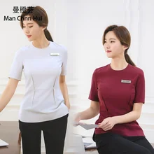 Корейская версия спа медицинский косметический скраб набор для женщин slim fit стоматологическая клиника медицинские srub униформы наборы