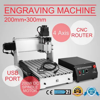 

hot sales3020 4 AXIS CNC ROUTER ENGRAVER ENGRAVING MACHINE Updated New CNC 3020T Router Drilling and Milling Machine 4 Four Axis