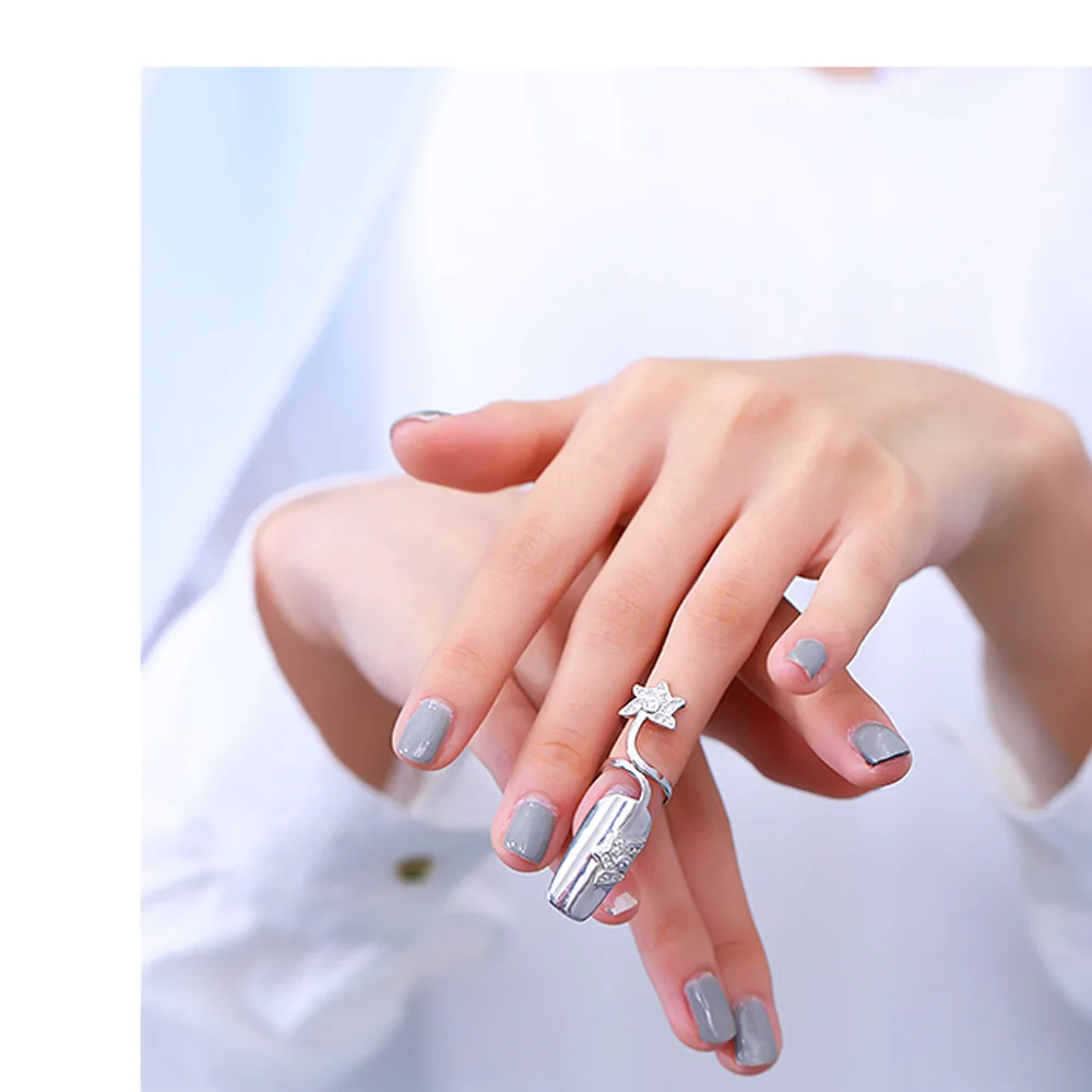 1 шт. перстень для ногтей высшего класса Micro CZ anillos mujer проложить Регулируемые