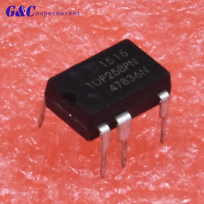 

1/5PCS TOP258PN TOP258 58PN DIP-7 Integrated Off-Line Switcher
