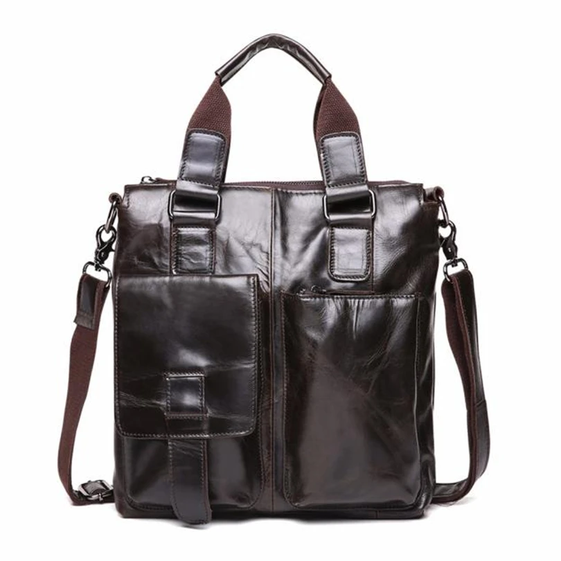 

AOTIAN Genuine Leather Messenger Satchel Laptop Briefcasemen's bag briefcase leather office bags for men sacoche homme cuir A30