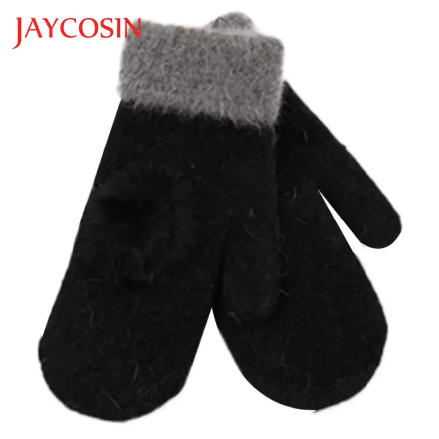 

JAYCOSIN Newly Design Women's Cute Winter Warm Wool Gloves Mittens Aug19