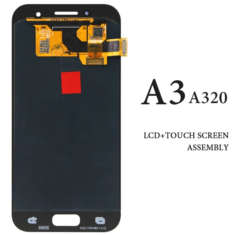 

Super AMOLED Phone Screen Replacement For Samsung Galaxy A3 2017 LCD Display A320 A320F Pantalla Digitizer Assembly Spare Parts