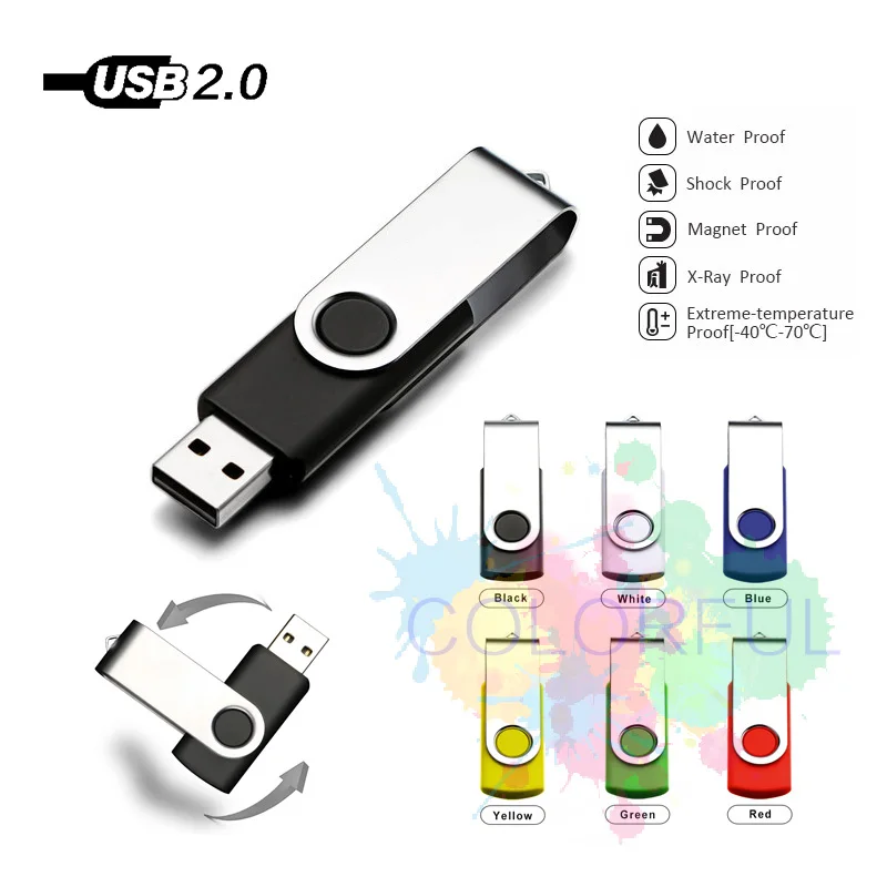 Горячая продажа поворотный модель Usb флэш накопитель U диск 4 ГБ 8 16 32 64 Гб 128 Pendrive