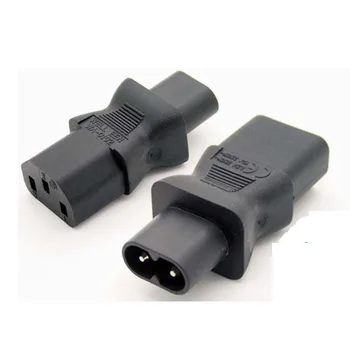 

50pcs/lot power socket IEC320 C8 to C13 Industrial socket Plug C13 to C8 adapter Electrical Socket converter plug Power Adapter