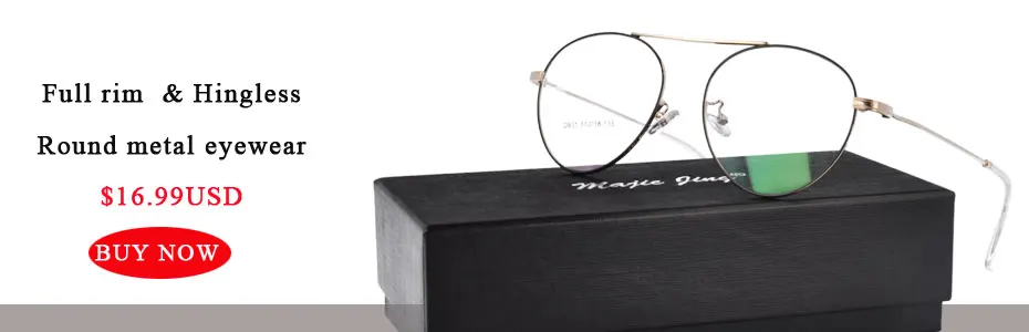 Magic Jing металлические очки при близорукости Rx Оптический оправа для мужчин и женщин N8504