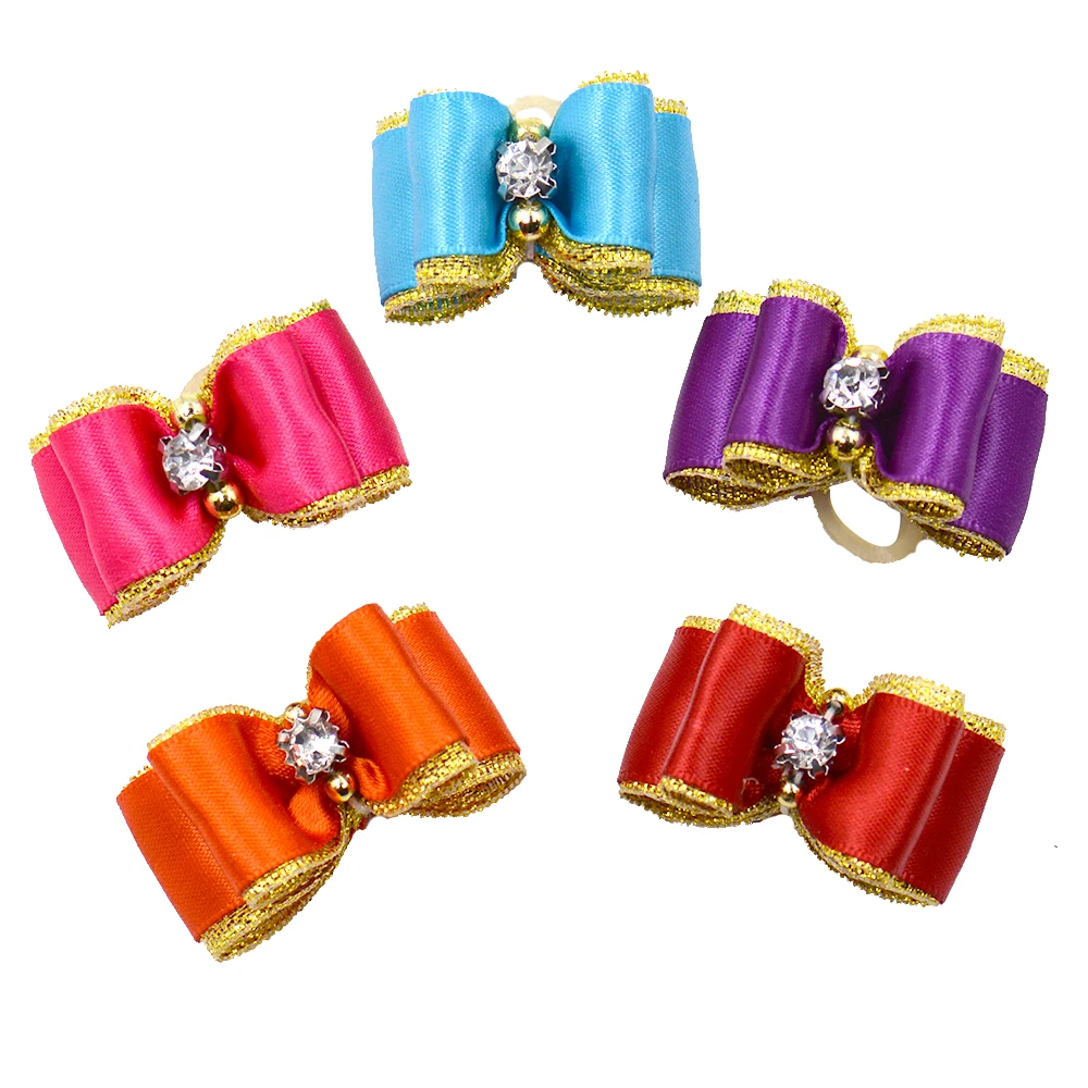 2050100pcshandmadedogaccessoriesforhairrubberelasticbands