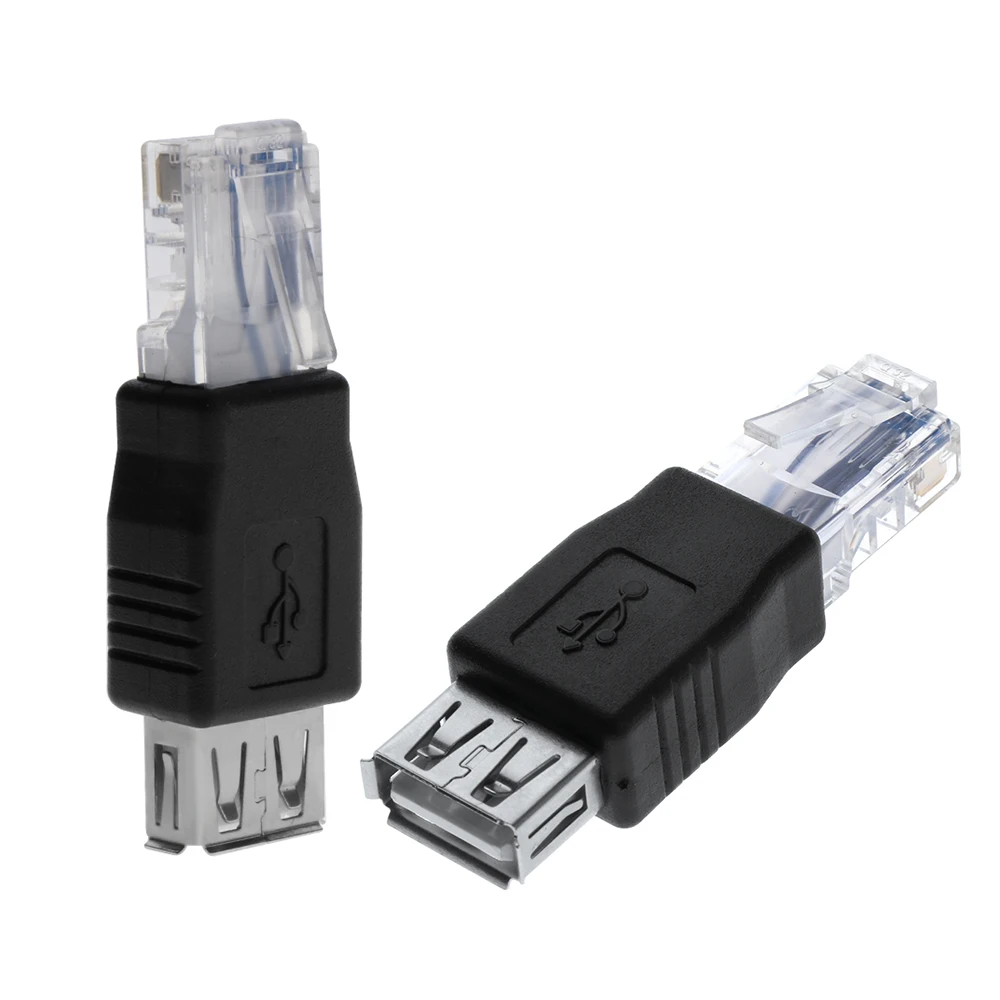 1/3 шт. USB тип A гнездовой разъем для Ethernet Интернет RJ45 конвертеры адаптеры