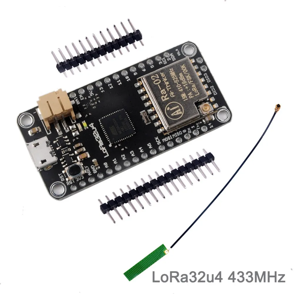 Плата разработки модуля RCmall LoRa32u4 RA02 Lora 433 МГц Дальняя Связь на - Цена: 1 178,73 руб.