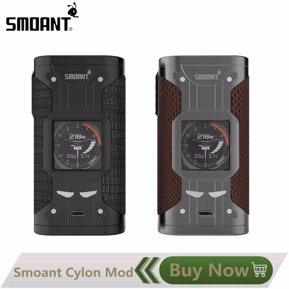 

Original Smoant Cylon TC 218w Box Mod without Dual 18650 Battery for RDA RTA Tank Vape Electronic Cigarettes