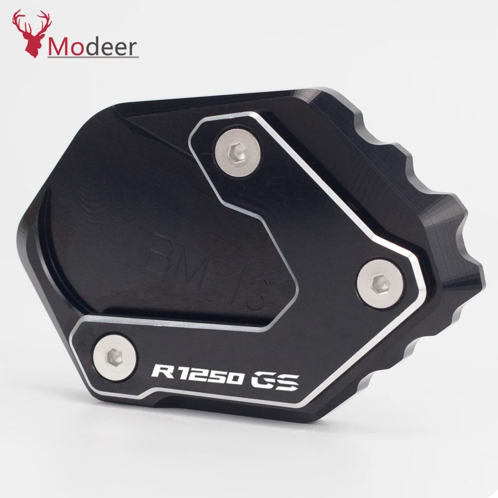 Accessories Motorcycle Kickstand Side Stand Extension Pad Plate Cover For BMW R1250GS R 1250GS R1250 GS R 1250 GS 2018-2019 (2)