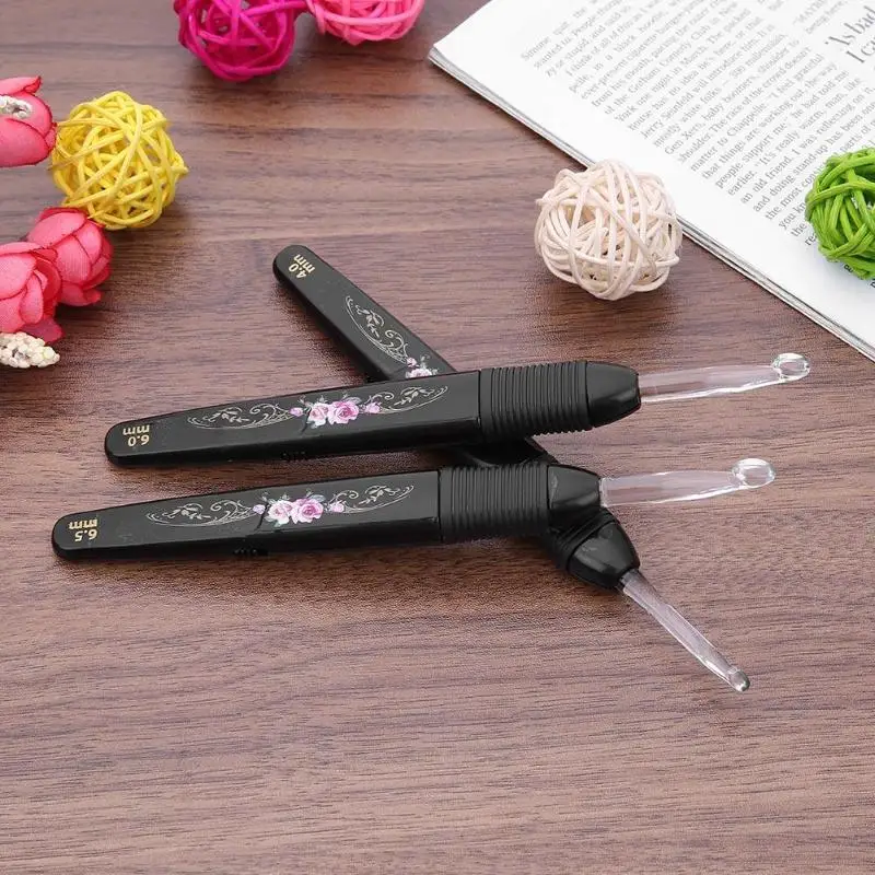 2,5-6,5 мм светодиодный светильник с розами, крючки для вязания «сделай ...